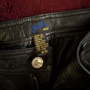 80s JouJou Jeans Leather Pants